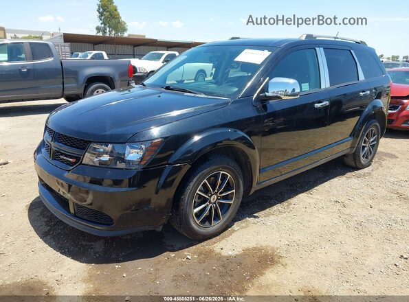 3C4PDCAB9JT322953 2018 DODGE JOURNEY Black წინა მარცხენა ხედი სამი მეოთხედიდან