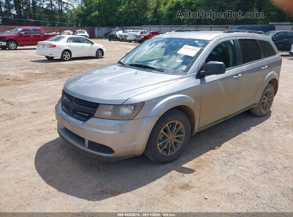 3C4PDCAB9JT535563 2018 DODGE JOURNEY Серебряный Передняя левая четверть