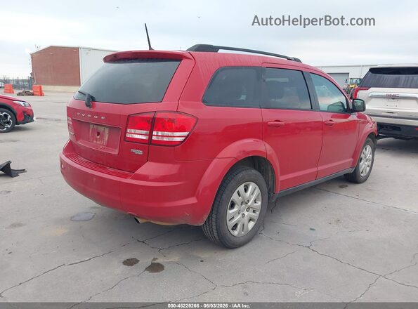 3C4PDCAB9LT247559 2020 DODGE JOURNEY Red Tył prawy
