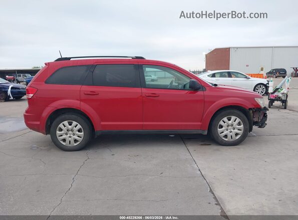 3C4PDCAB9LT247559 2020 DODGE JOURNEY Red Widok wnętrza z tyłu