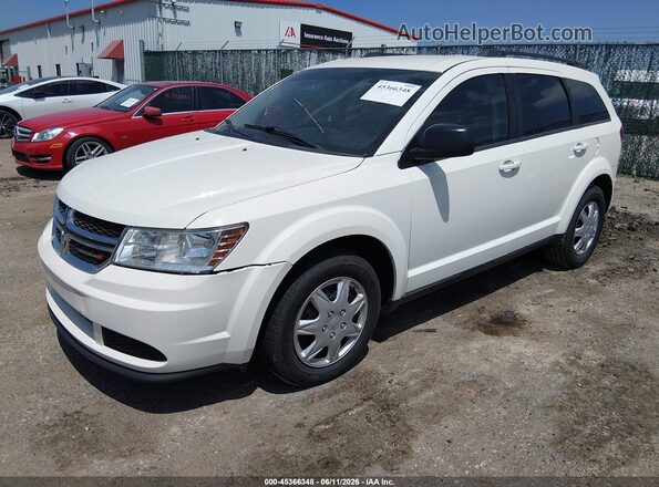 3C4PDCABXHT559994 2017 DODGE JOURNEY White წინა მარცხენა ხედი სამი მეოთხედიდან