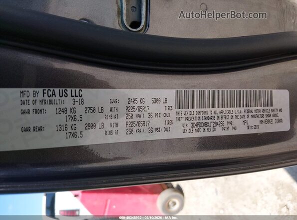 3C4PDCABXJT294256 2018 DODGE JOURNEY Gray Widok komory silnika