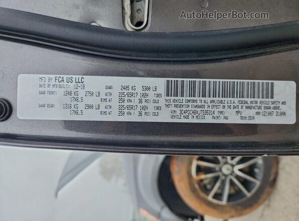 3C4PDCABXJT535314 2018 DODGE JOURNEY Gray 