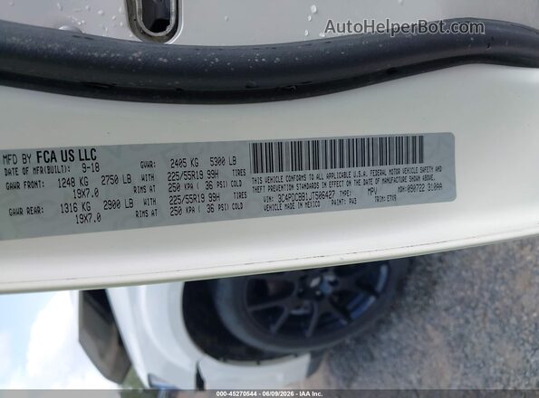 3C4PDCBB1JT506427 2018 DODGE JOURNEY White Շարժիչի բաժամունքի տեսք