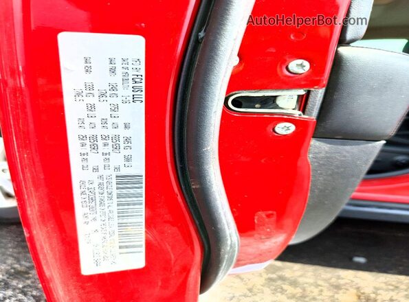 3C4PDCBB5GT202073 2016 DODGE JOURNEY Red Vista de la etiqueta del VIN