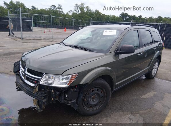 3C4PDCBG0GT167020 2016 DODGE JOURNEY Green Առջևի ձախ երեք քառորդ տեսարան