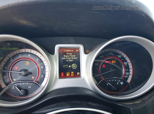 3C4PDCBG3HT677511 2017 DODGE JOURNEY Charcoal Instrument cluster view