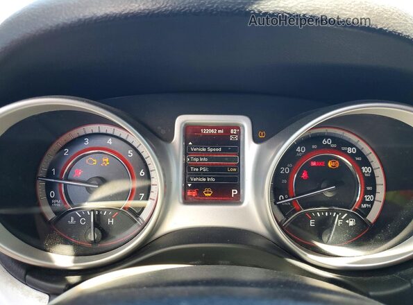 3C4PDCBG4GT202917 2016 DODGE JOURNEY Silver Instrument cluster view
