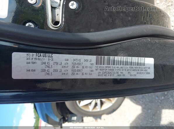 3C4PDCBG4GT231785 2016 DODGE JOURNEY Black Շարժիչի բաժամունքի տեսք