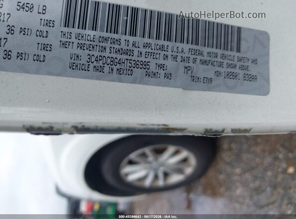 3C4PDCBG4HT536995 2017 DODGE JOURNEY White 