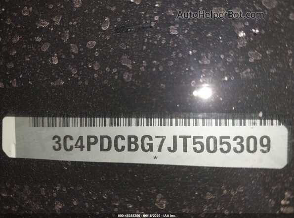3C4PDCBG7JT505309 2018 DODGE JOURNEY White Engine compartment view