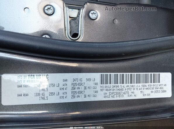 3C4PDCBG8GT146772 2016 DODGE JOURNEY Gray Engine compartment view