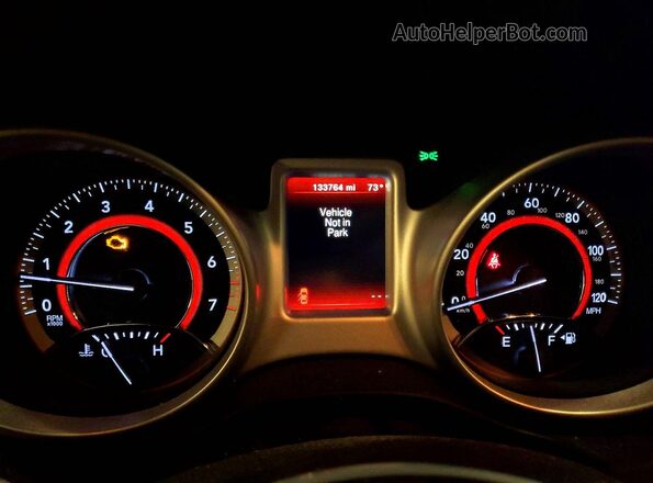 3C4PDCBG9HT537124 2017 DODGE JOURNEY Синий Вид щитка приборов