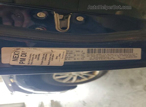 3C4PDCBG9HT537124 2017 DODGE JOURNEY Синий Вид наклейки с VIN-кодом