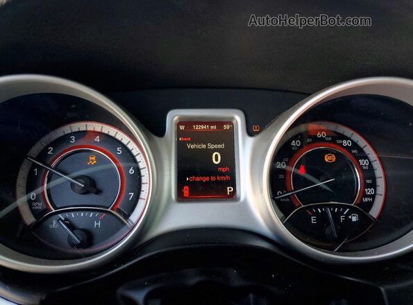 3C4PDCEG1GT165787 2016 DODGE JOURNEY Black Vista del cuadro de instrumentos