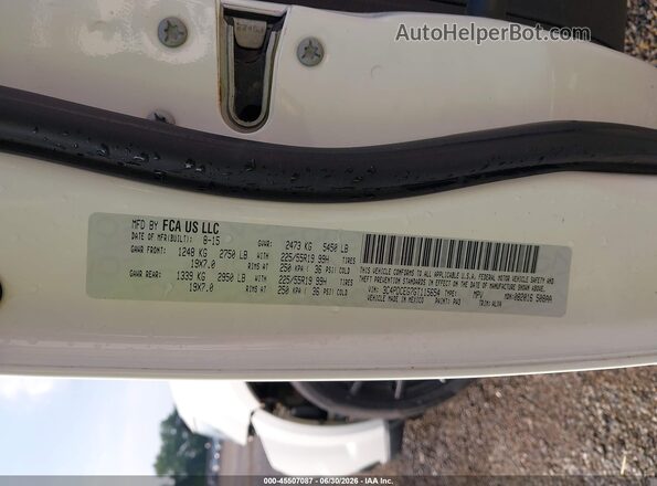 3C4PDCEG7GT115654 2016 DODGE JOURNEY White Engine compartment view