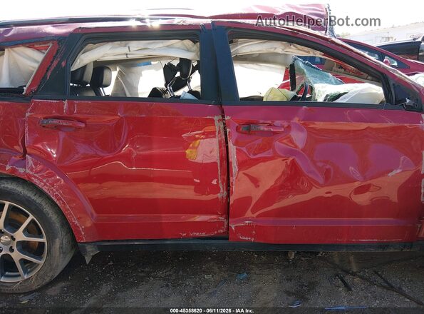 3C4PDCEG7HT603200 2017 DODGE JOURNEY Red Вид задньої частини салону