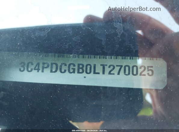 3C4PDCGB0LT270025 2020 DODGE JOURNEY White Շարժիչի բաժամունքի տեսք