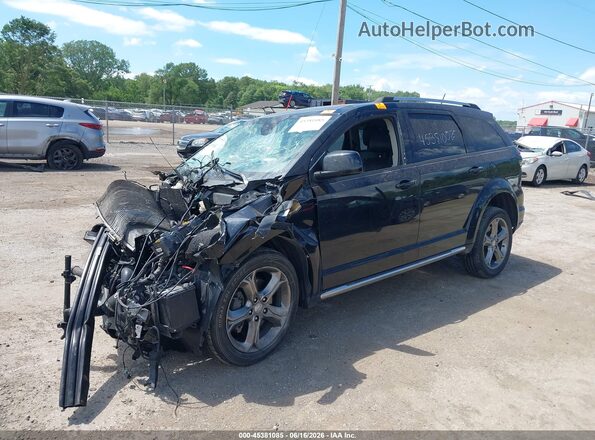 3C4PDCGBXHT582795 2017 DODGE JOURNEY Black წინა მარცხენა ხედი სამი მეოთხედიდან