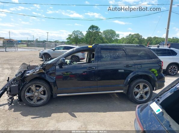 3C4PDCGBXHT582795 2017 DODGE JOURNEY Black უკანა სალონის ხედი