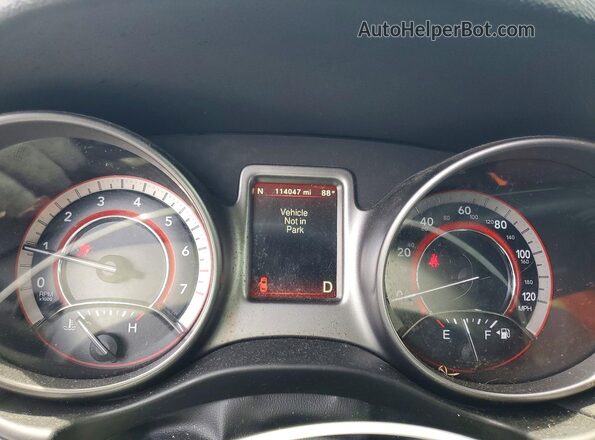 3C4PDCGG0JT257302 2018 DODGE JOURNEY Gray Вид щитка приладів