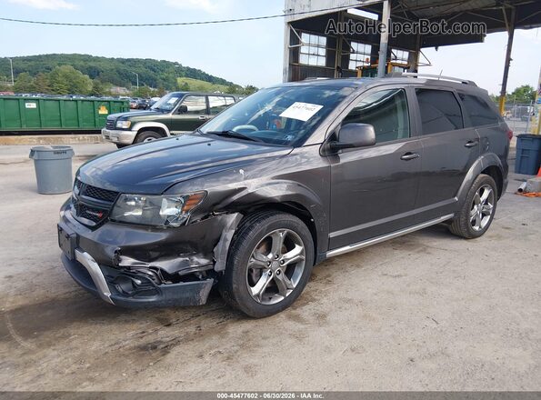 3C4PDCGG2HT573052 2017 DODGE JOURNEY Gray Передня ліва чверть