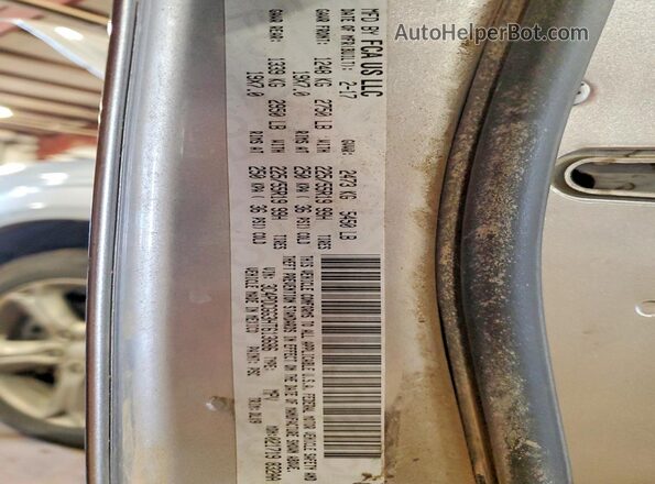 3C4PDCGG3HT613686 2017 DODGE JOURNEY Серебряный Вид наклейки с VIN-кодом