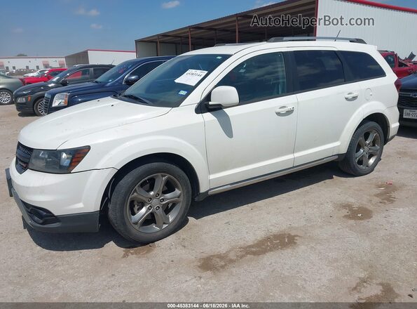 3C4PDCGG3HT697587 2017 DODGE JOURNEY White Առջևի ձախ երեք քառորդ տեսարան