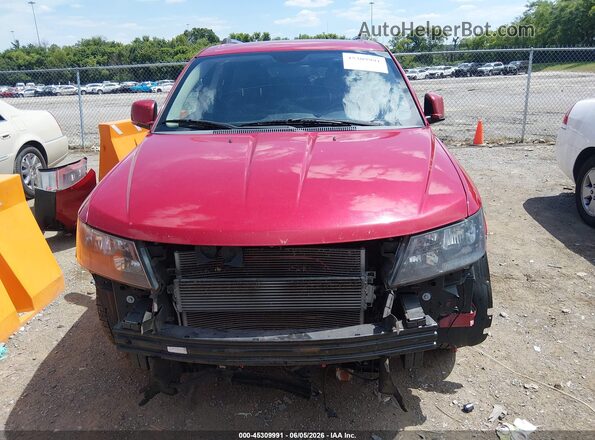 3C4PDCGG4HT542868 2017 DODGE JOURNEY Красный Вид задней части салона