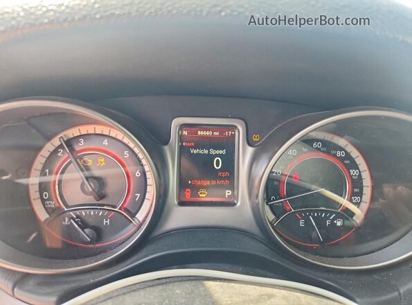 3C4PDCGG6HT644009 2017 DODGE JOURNEY Белый Вид щитка приборов