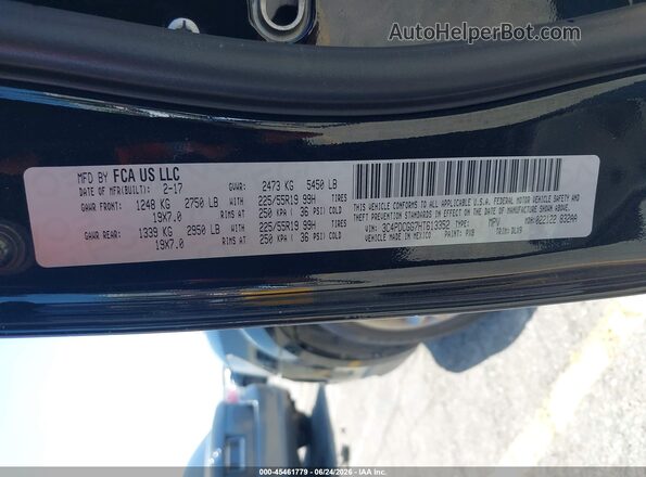 3C4PDCGG7HT613352 2017 DODGE JOURNEY Black Շարժիչի բաժամունքի տեսք