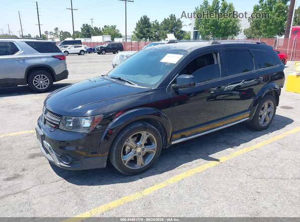 3C4PDCGG7HT613352 2017 DODGE JOURNEY Black Առջևի ձախ երեք քառորդ տեսարան