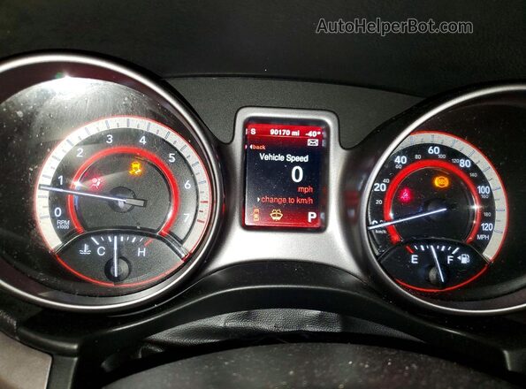 3C4PDCGG7JT277000 2018 DODGE JOURNEY Gray Widok zestawu wskaźników