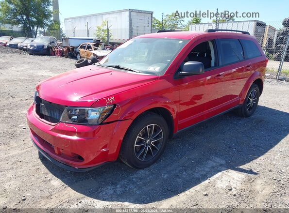 3C4PDDAG5JT249744 2018 DODGE JOURNEY Red Առջևի ձախ երեք քառորդ տեսարան