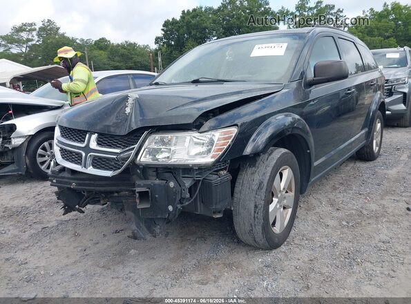 3C4PDDAG6GT117102 2016 DODGE JOURNEY Black Առջևի ձախ երեք քառորդ տեսարան