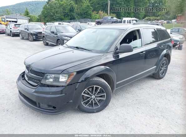 3C4PDDAGXJT390549 2018 DODGE JOURNEY Черный Передняя левая четверть