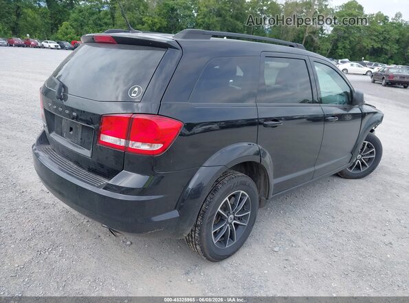 3C4PDDAGXJT390549 2018 DODGE JOURNEY Черный Задняя правая четверть
