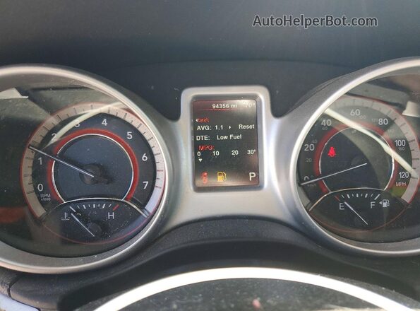 3C4PDDBG2KT853848 2019 DODGE JOURNEY Black Instrument cluster view