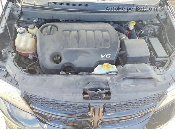 3C4PDDEG1GT163799 2016 DODGE JOURNEY Black Vista del compartimento del motor