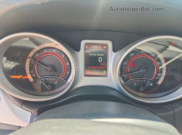 3C4PDDEG2HT608830 2017 DODGE JOURNEY Белый Вид щитка приборов
