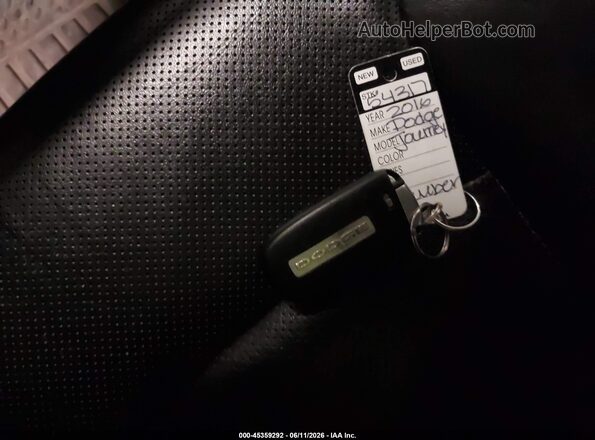3C4PDDEG7GT144335 2016 DODGE JOURNEY Black Widok deski rozdzielczej