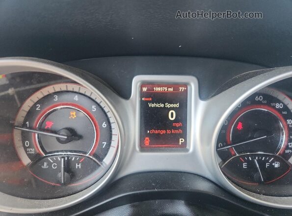 3C4PDDEG8GT117256 2016 DODGE JOURNEY Gray Widok zestawu wskaźników