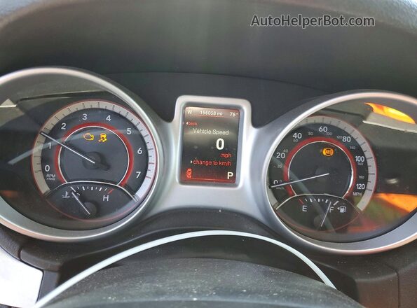 3C4PDDEGXGT216581 2016 DODGE JOURNEY Black ხელსაწყოთა პანელის ხედი