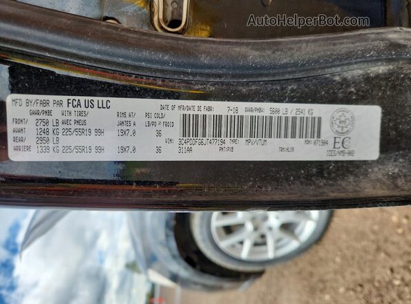 3C4PDDFG6JT477194 2018 DODGE JOURNEY Black 