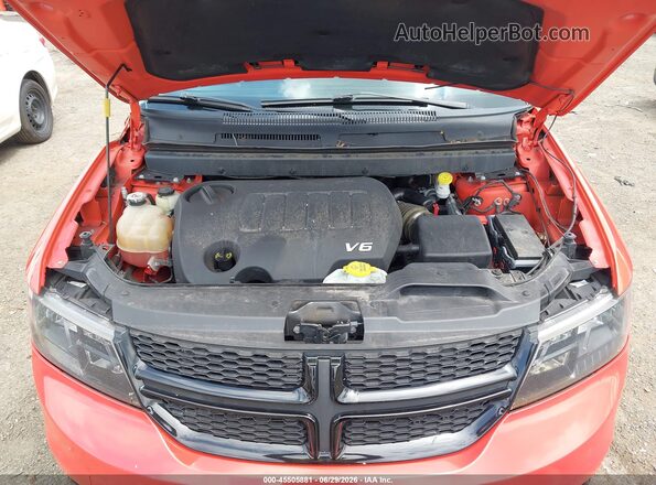 3C4PDDGG2KT838596 2019 DODGE JOURNEY Orange Вид ззаду