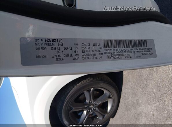 3C4PDDGG2KT860632 2019 DODGE JOURNEY White VIN sticker view