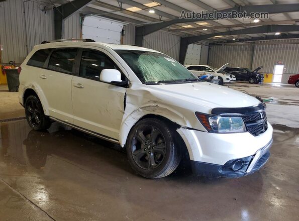 3C4PDDGG8JT504281 2018 DODGE JOURNEY White Delantero derecho