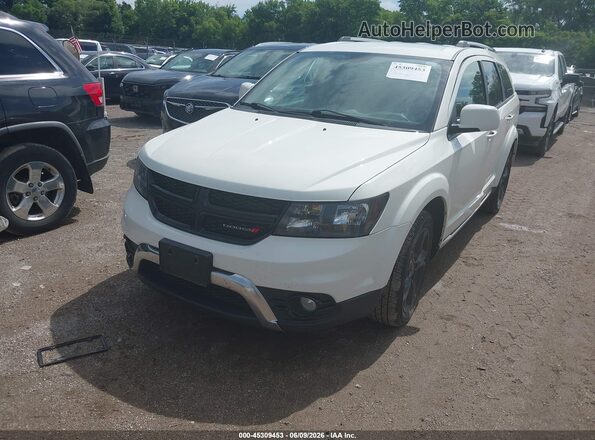 3C4PDDGGXJT278440 2018 DODGE JOURNEY White Vista tres cuartos delantera izquierda