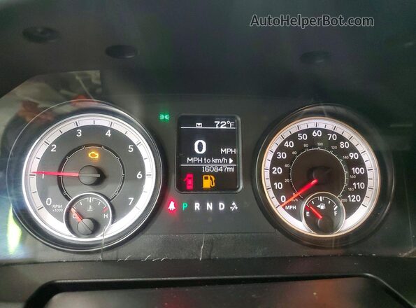 3C63R3AJXGG143773 2016 RAM 3500 Black Вид щитка приладів
