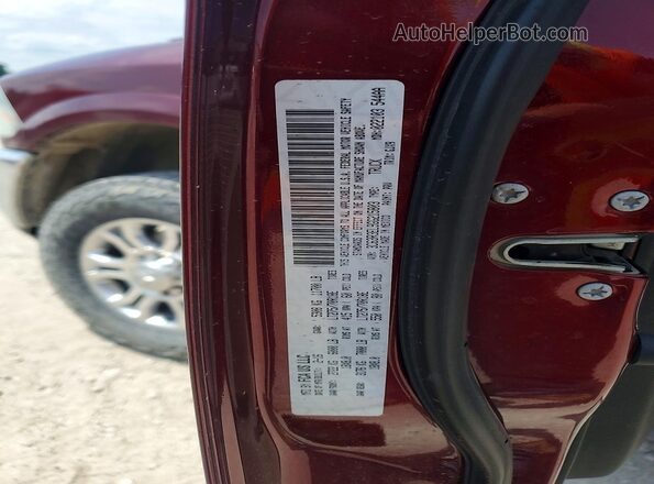 3C63R3EL9GG215803 2016 RAM 3500 Maroon VIN კოდის სტიკერის ხედი